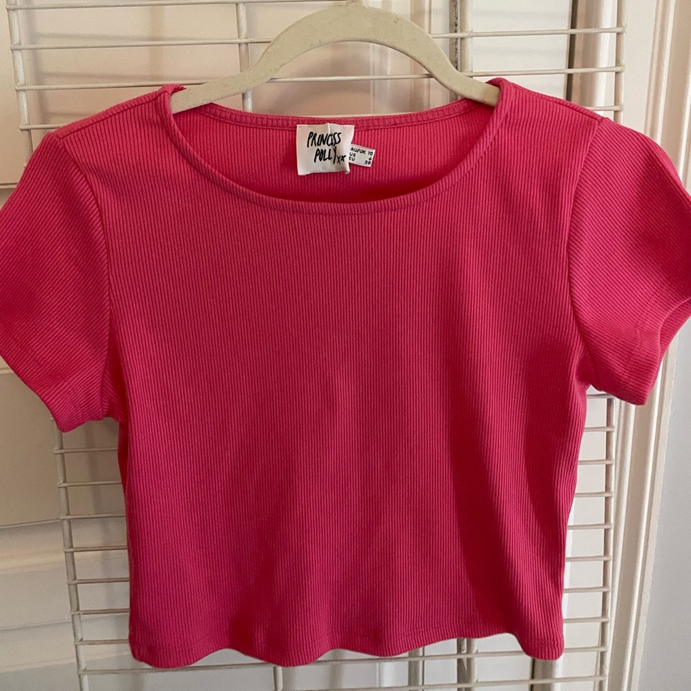 pink crop top from princess polly